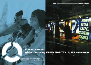 NAKED screen + globe featuring KEIKO. MARC. TK　CLIPS 1995-2000  Photo